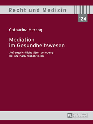 cover image of Mediation im Gesundheitswesen